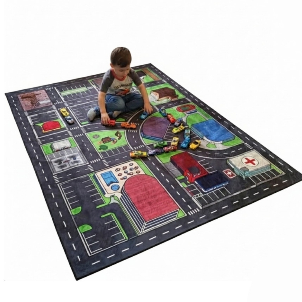 STONEWOOD Kids City Hotwheels Play Mat
